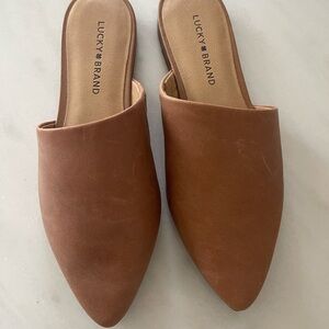 Lucky Brand Women's Brown Mules